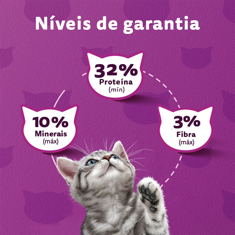 Ração Seca para Gatos Filhotes WHISKAS® Carne e Leite - 5