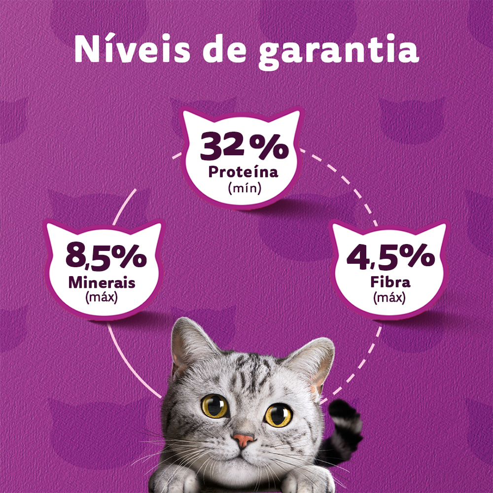 Ração Seca para Gatos Adultos Castrados WHISKAS® Carne  - 5