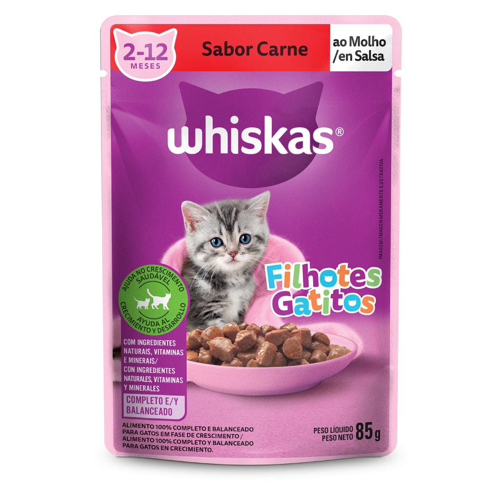 alimento umido sache filhote carne ao molho