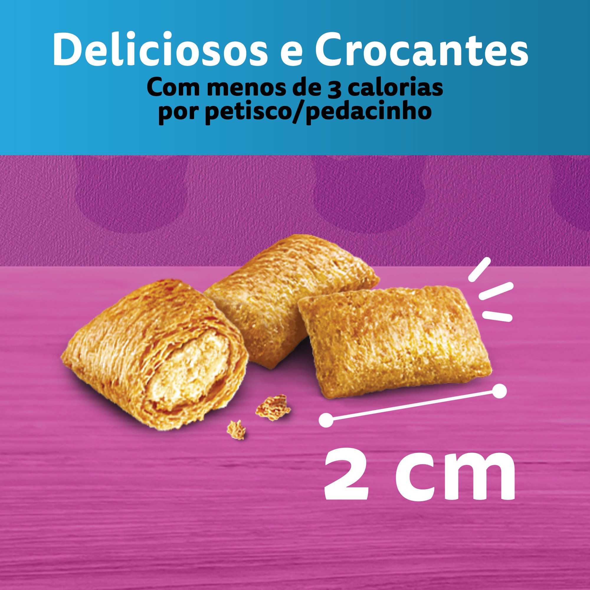 Petiscos para Gatos Adultos WHISKAS® Pelo Saudável - 3